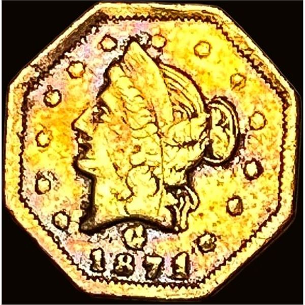1871 Gold 50 Cents California Fractional HIGH GRADE