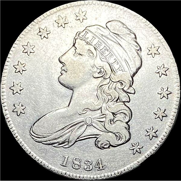 1834 Capped Bust Half Dollar CLOSELY UNCIRCULATED
