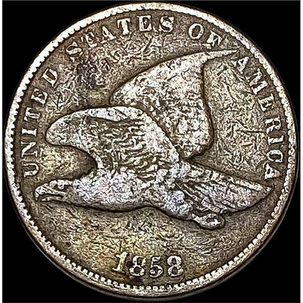 1858 Copper-Nickel Flying Eagle Cent LIGHTLY CIRCULATED