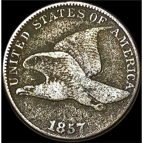 1857 Copper-Nickel Flying Eagle Cent LIGHTLY CIRCULATED