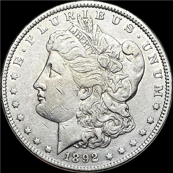 1892 Silver Morgan Dollar CLOSELY UNCIRCULATED