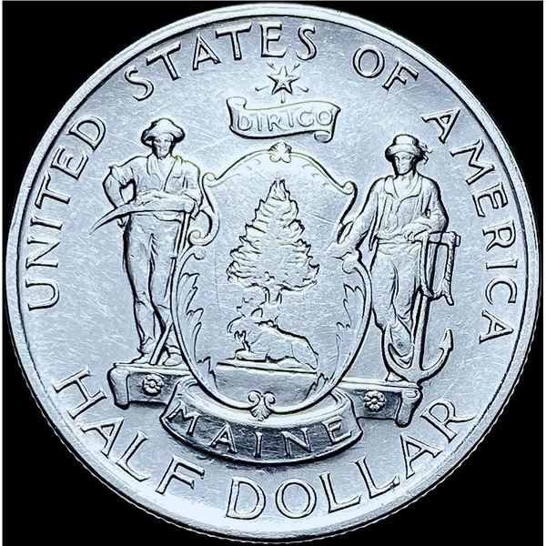 1920 Silver Half Dollar Maine Centennial GEM BU