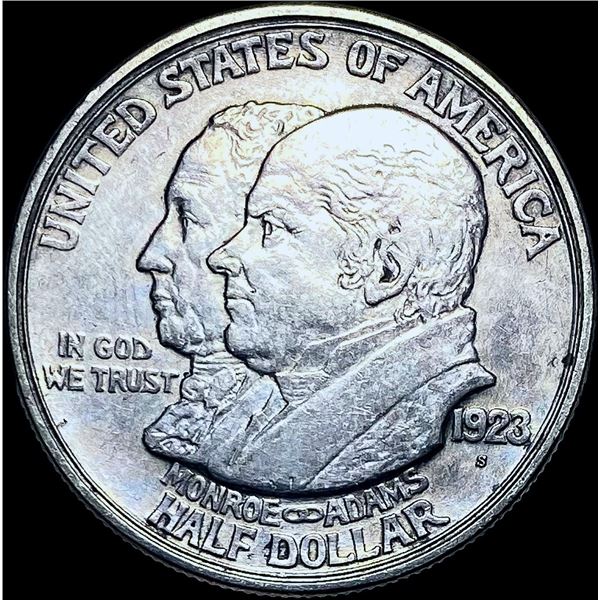 1923-S Silver Monroe Doctrine Centennial Half Dollar GEM BU