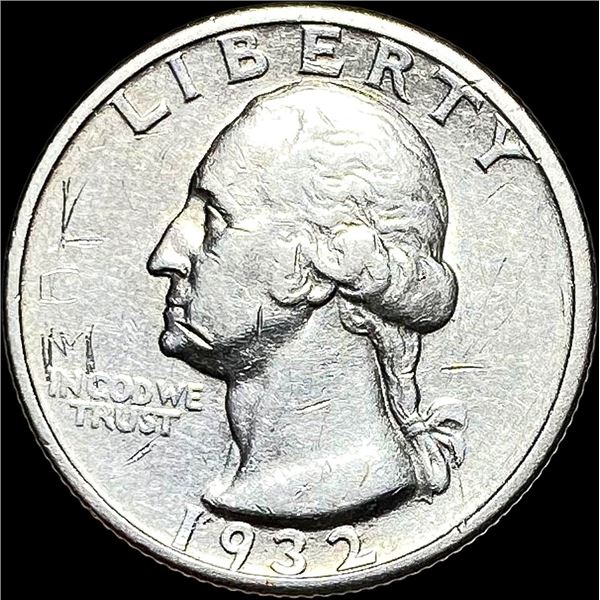 1932-S Silver Washington Quarter NEARLY UNCIRCULATED