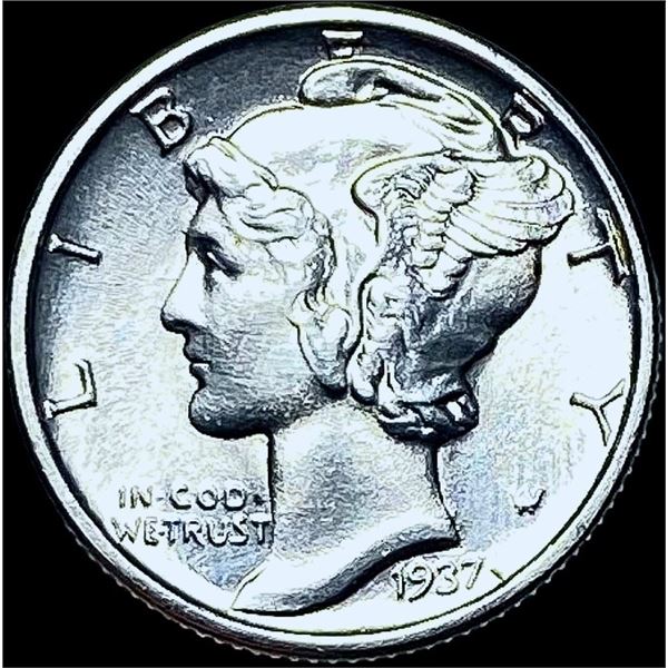 1937 Mercury Dime GEM BU