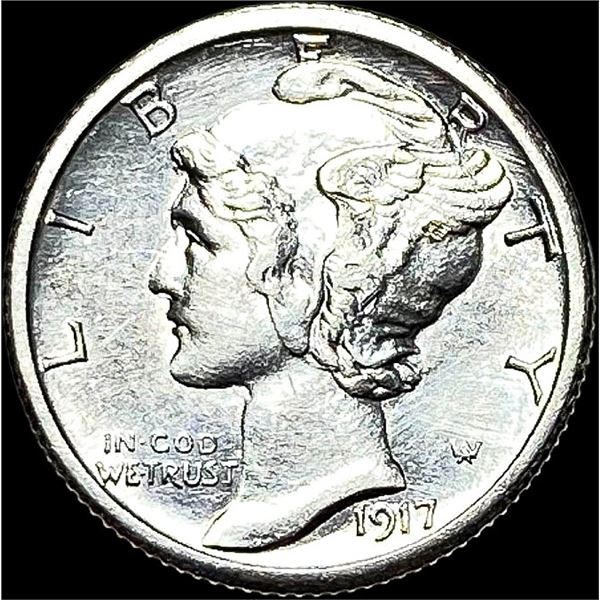 1917-S Silver Mercury Dime CLOSELY UNCIRCULATED