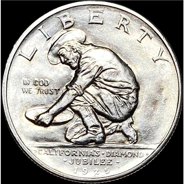 1925-S Silver California Diamond Jubilee Half Dollar UNCIRCULATED
