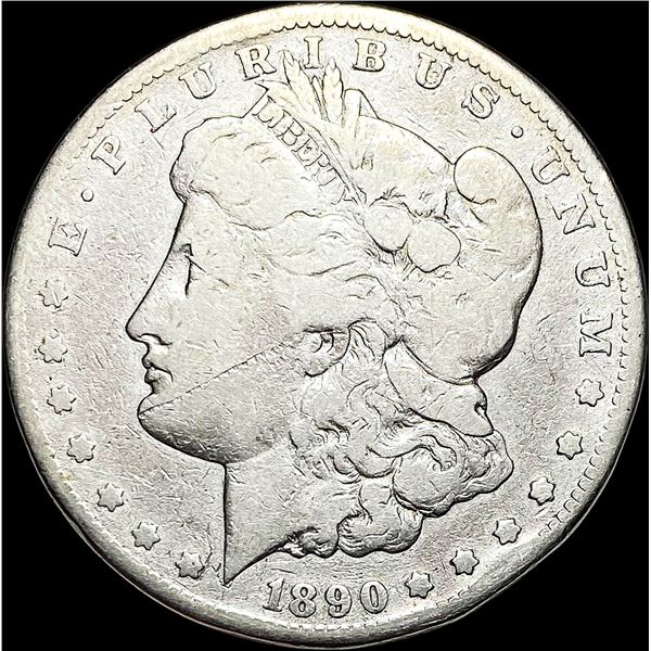 1890-CC Silver Morgan Dollar LIGHTLY CIRCULATED