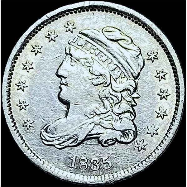1835 Capped Bust Half Dime CHOICE AU