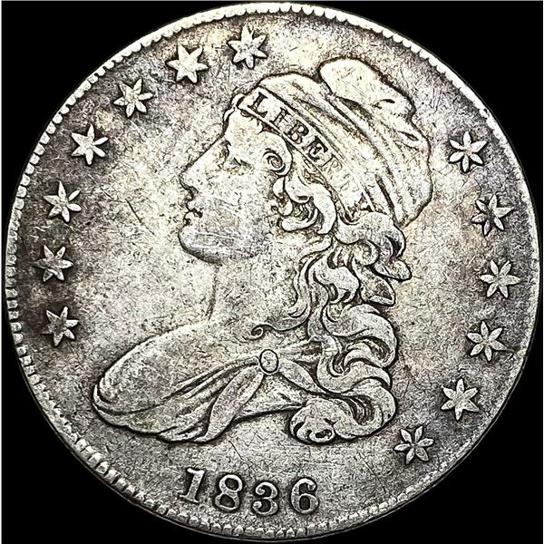 1836 Capped Bust Half Dollar LIGHTLY CIRCULATED