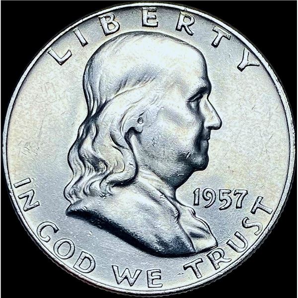 1957-D Silver Half Dollar Franklin CHOICE BU