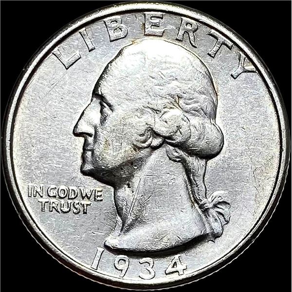1934-D Silver Washington Quarter CLOSELY UNCIRCULATED