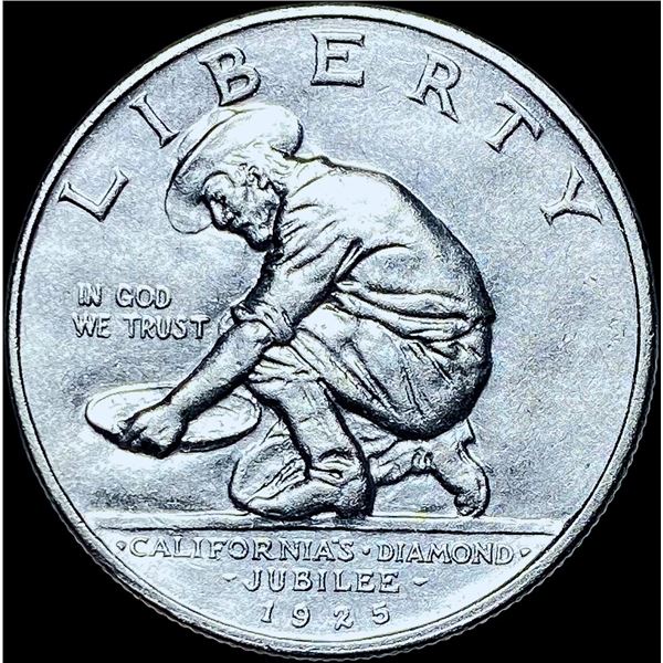 1925-S Silver California Diamond Jubilee Half Dollar GEM BU