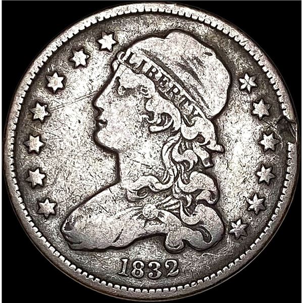 1832 Capped Bust Silver Quarter LIGHTLY CIRCULATED