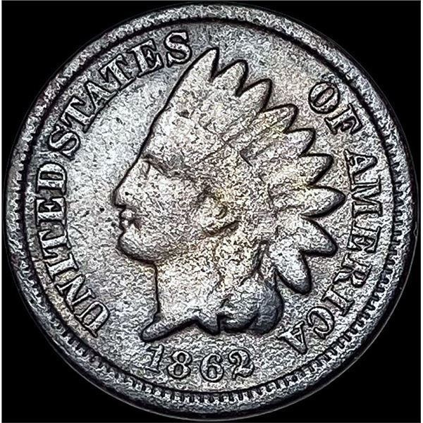 1862 Copper-Nickel Indian Head Cent LIGHTLY CIRCULATED