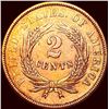 Image 2 : 1867 Copper 2 Cents CHOICE BU