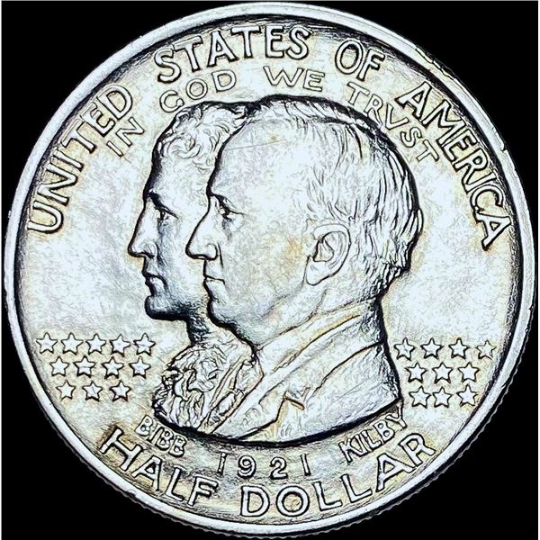 1921 Silver Alabama Centennial Half Dollar CHOICE BU