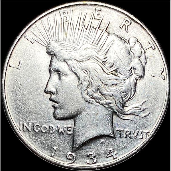 1934 Silver Peace Dollar CLOSELY UNCIRCULATED