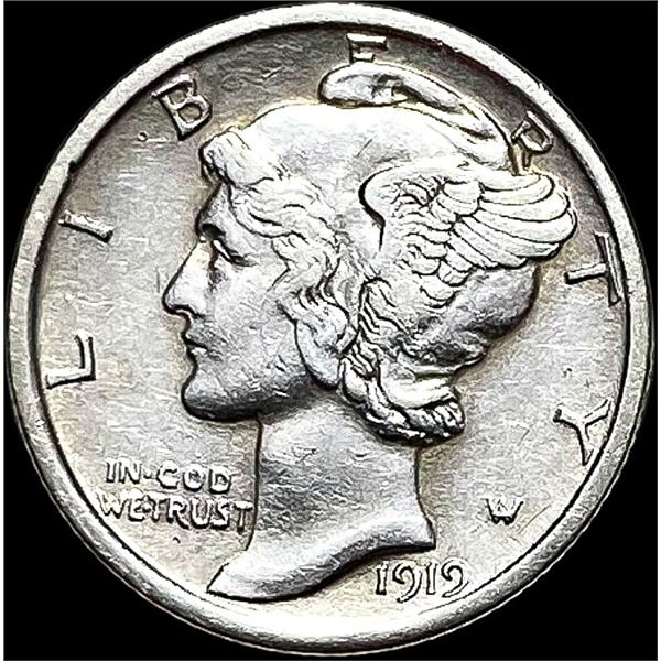 1919 Mercury Dime CLOSELY UNCIRCULATED