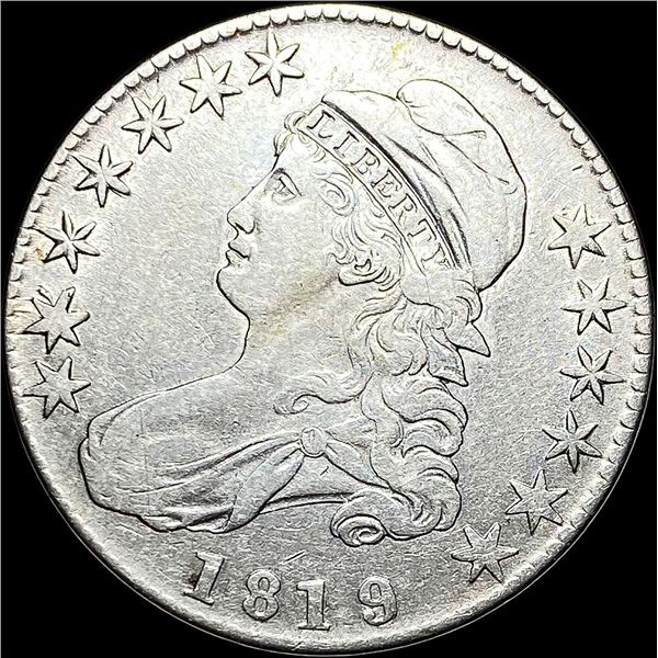 1819 Capped Bust Half Dollar NEARLY UNCIRCULATED