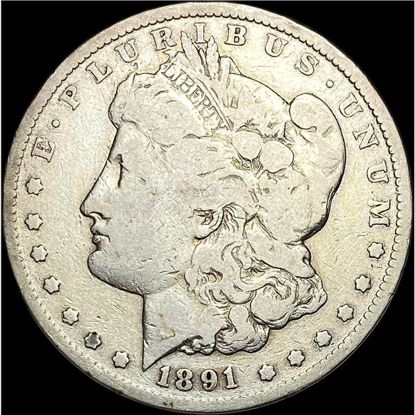 1891-CC Silver Morgan Dollar LIGHTLY CIRCULATED