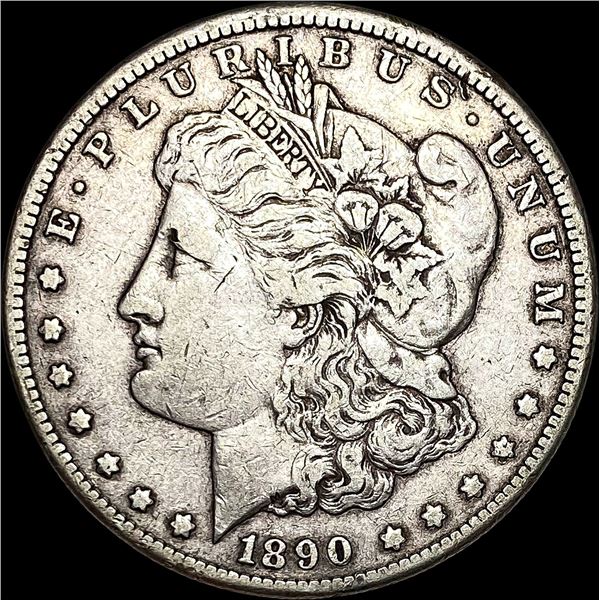 1890-CC Silver Morgan Dollar LIGHTLY CIRCULATED