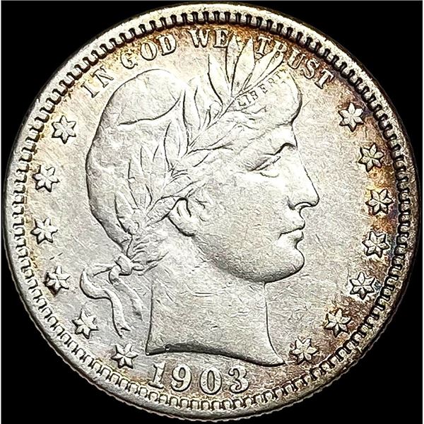 1903-S Silver Barber Quarter NEARLY UNCIRCULATED