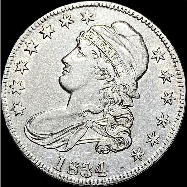 1834 Capped Bust Half Dollar CLOSELY UNCIRCULATED