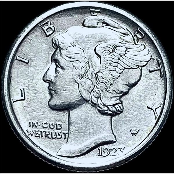 1923-S Mercury Dime CHOICE AU