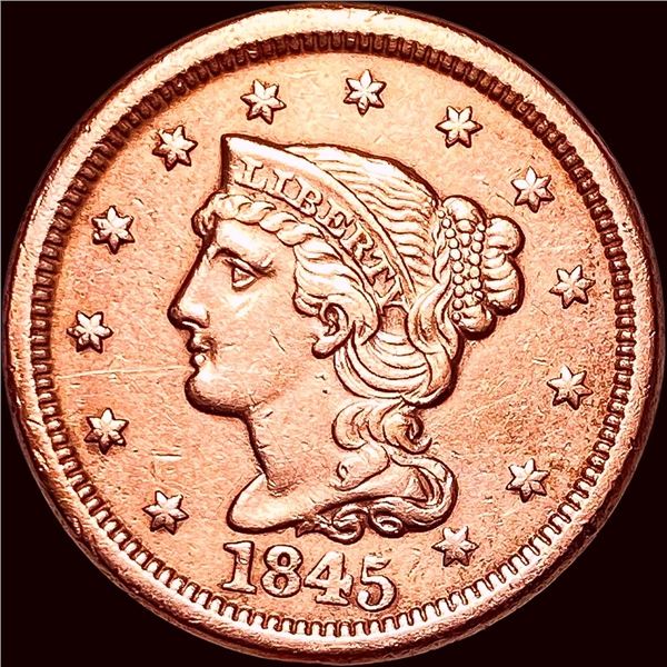 1845 Braided Hair Large Cent UNCIRCULATED