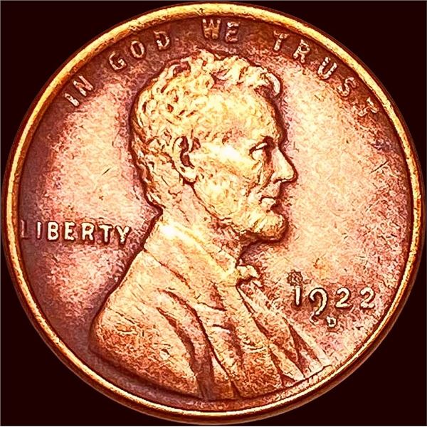 1922-D Lincoln Wheat Cent CHOICE AU