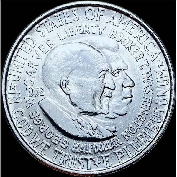 1952 Silver Half Dollar Booker T. Washington/Carver GEM BU