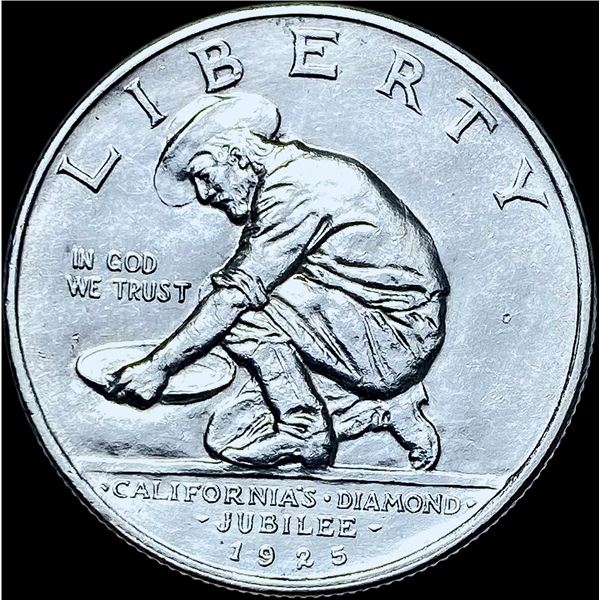 1925-S Silver California Diamond Jubilee Half Dollar CHOICE BU