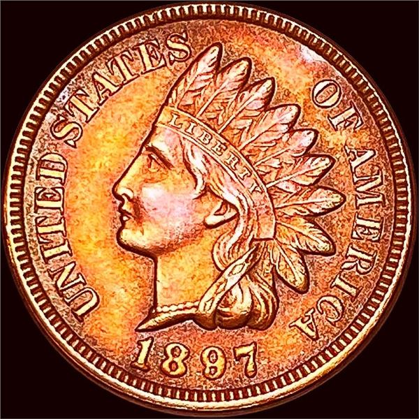 1897 Indian Head Cent CLOSELY UNCIRCULATED