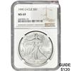 Image 1 : 1990 $1 Silver Eagle NGC MS69