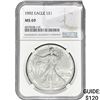 Image 1 : 1992 $1 Silver Eagle NGC MS69