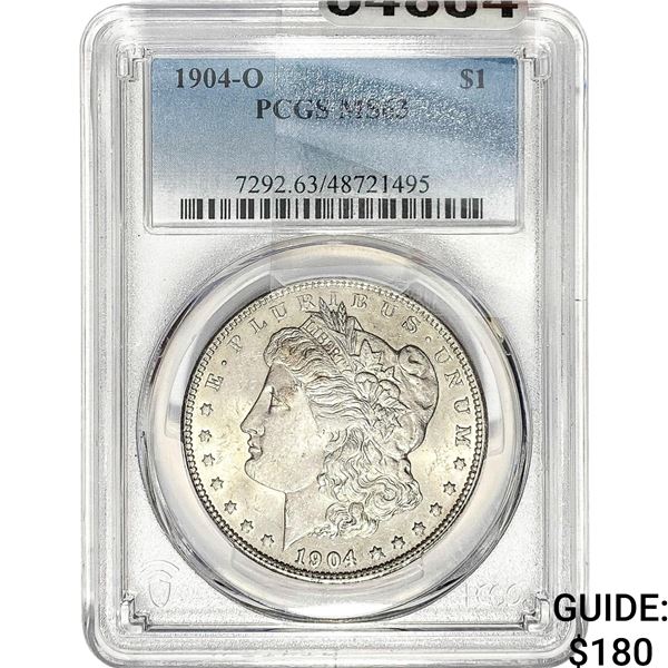 1904-O Morgan Silver Dollar PCGS MS63
