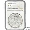Image 1 : 1991 $1 Silver Eagle NGC MS69