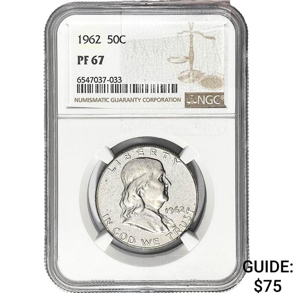 1962 Franklin Half Dollar NGC PF67