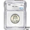 Image 1 : 1940 Washington Silver Quarter ICG MS65