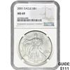 Image 1 : 2001 $1 Silver Eagle NGC MS69