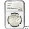 Image 1 : 1925 Silver Peace Dollar NGC MS64