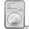 Image 1 : 2004 $1 Silver Eagle NGC MS69