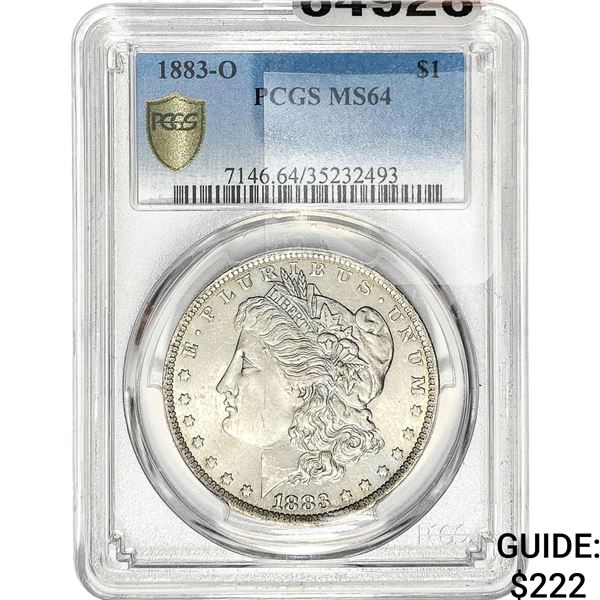 1883-O Morgan Silver Dollar PCGS MS64