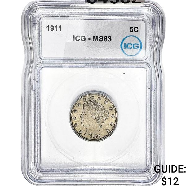 1911 Liberty Victory Nickel ICG MS63