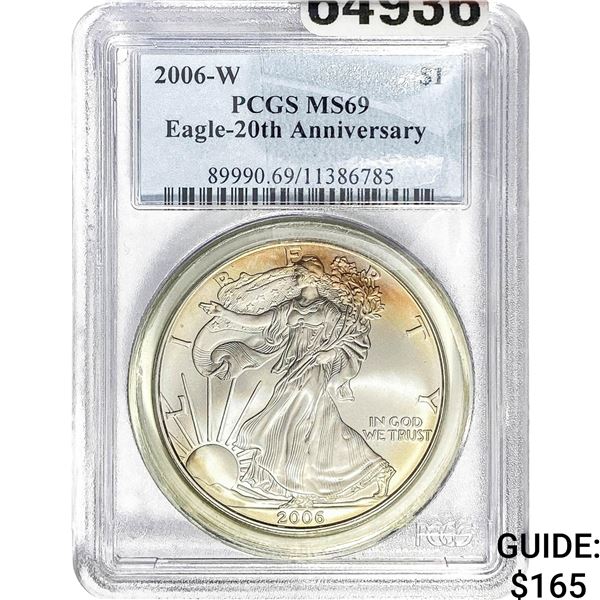 2006-W $1 Silver Eagle PCGS MS69