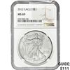 Image 1 : 2012 $1 Silver Eagle NGC MS69