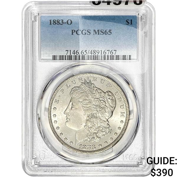 1883-O Morgan Silver Dollar PCGS MS65