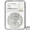 Image 1 : 2016 $1 Silver Eagle NGC MS69