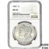 Image 1 : 1883 Morgan Silver Dollar NGC MS63